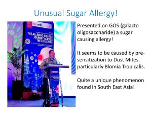 GOS allergy due to Blomia Tropicalis